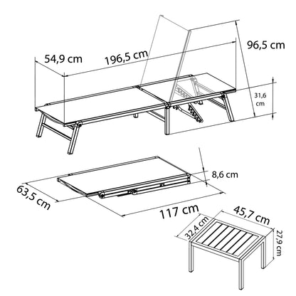 SET SDRAIO DUNA CON TAVOLINO